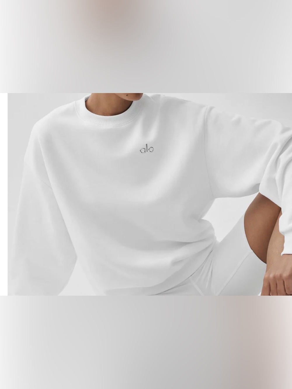 Converse White Crewneck Sweatshirt